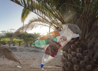 Happening artistique à Gran Canaria – La beauté confrontée aux déchets